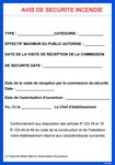 Avis de sécurité incendie