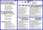 Consigne incendie 5 langues