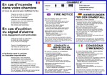 Consigne incendie 5 langues