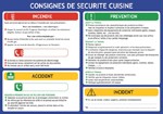 Consignes de sécurité cuisine