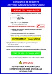 Consignes de sécurité désenfumage