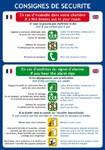 Consignes de sécurité 2 langues