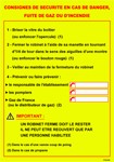 Consignes de sécurité gaz