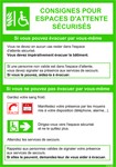Consignes espaces d'attente sécurisés