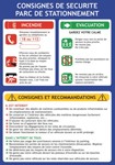 Consignes parc de stationnement