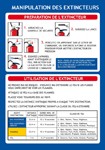 Manipulation des extincteurs